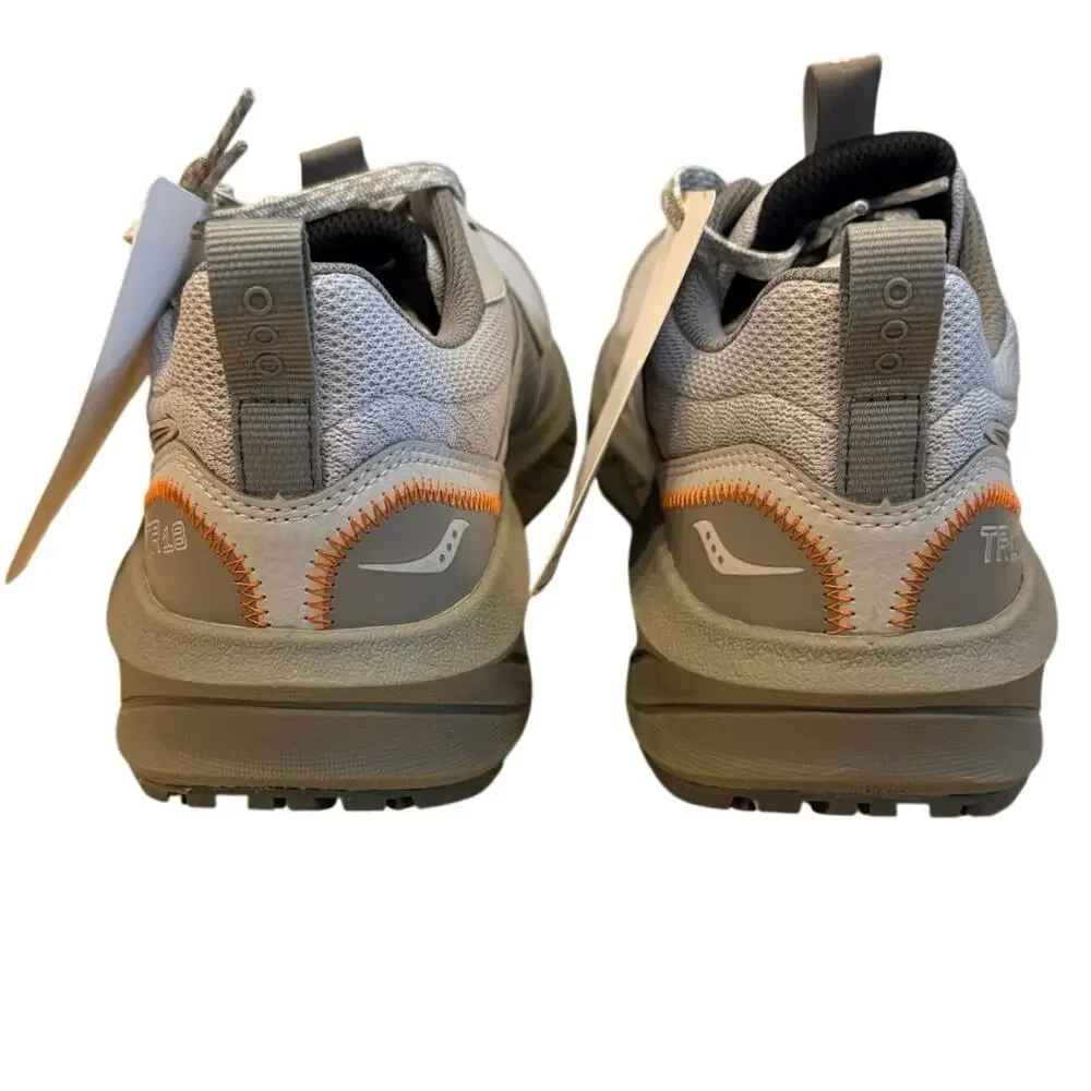 NWOT Men’s Saucony TR18 Trail Running Shoes Gray/Orange Size 9